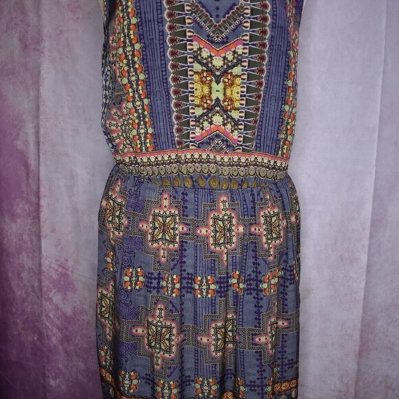 Anthropologie Hemant & Nandita Sleeveless Print Dress - Picture 2 of 8